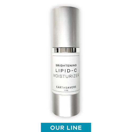 Lipid C Moisturizer in a silver tube with a pump top and a white rectangular label.